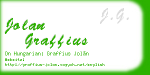 jolan graffius business card